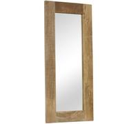 vidaXL Miroir mural en bois massif de manguier 50 x 110 cm