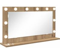 vidaXL Miroir cosmétique avec miroir Artisan chêne 80 x 45 x 18 cm