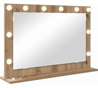vidaXL Miroir cosmétique avec miroir Artisan chêne 80 x 55 x 18 cm
