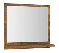 vidaXL Miroir de Bain Chêne fumé 40x10,5x37 cm Bois d'ingénierie
