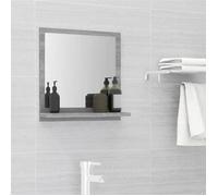 vidaXL Miroir de bain mural coiffeuse/maquillage Sonoma gris 815634