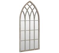 vidaXL Miroir de jardin Sable 100x45cm Fer pour utilisation extérieure