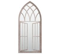 Vidaxl Miroir De Jardin Sable 100x45cm Fer Pour Utilisation Extã©Rieure