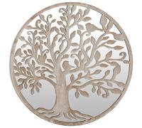 Vidaxl Miroir De Jardin Sable 40x2,5cm Fer Rond Utilisation Extã©Rieure