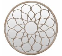 vidaXL Miroir de Jardin Sable 60x3 cm Fer Rond Utilisation extérieure