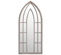 Vidaxl Miroir De Jardin Sable 70x30 Cm Fer Pour Utilisation Extã©Rieure