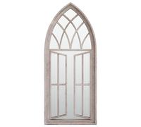 Vidaxl Miroir De Jardin Sable 70x30 Cm Fer Pour Utilisation Extã©Rieure