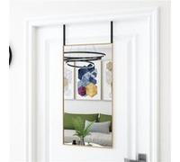 vidaXL Miroir de porte Doré 40x80 cm Verre et aluminium 327416 Orange G