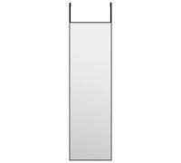 vidaXL Miroir de porte Noir 30x100 cm Verre et aluminium