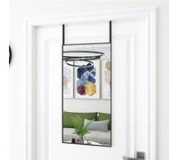 vidaXL Miroir de porte Noir 40x80 cm Verre et aluminium 327407 Noir G