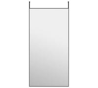 vidaXL Miroir de porte Noir 50x100 cm Verre et aluminium