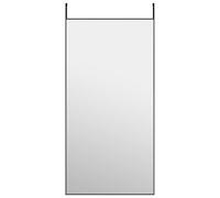 vidaXL Miroir de porte Noir 50x100 cm Verre et aluminium