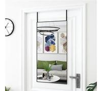 vidaXL Miroir de porte Noir 50x100 cm Verre et aluminium 327411 Noir G