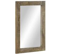 vidaXL Miroir de salle de bain 50x2,5x70 cm bois de manguier massif, miroir, miroir de courtoisie, miroir suspendu 4017823 Marron