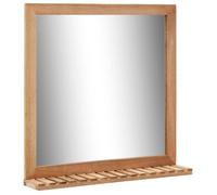 vidaXL Miroir de salle de bain 60 x 12 x 62 cm Bois de noyer massif 247605
