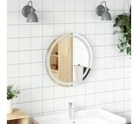 vidaXL Miroir de salle de bain à LED 50 cm rond