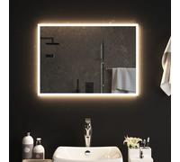 Miroir de Salle de Bain à LED 40x20 cm Maquillage Coiffeuse Toilette vidaXL