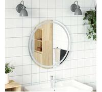vidaXL Miroir de salle de bain à LED 70 cm rond, miroir, miroir de salle de bain avec lumières, miroir de courtoisie avec 353280