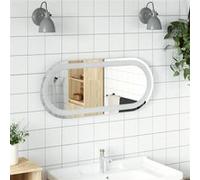 vidaXL Miroir de salle de bain à LED 70x30 cm ovale