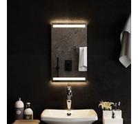 vidaXL Miroir de Salle de Bain à LED Décoratif Cosmétique Miroir de Courtoisie Miroir de Maquillage Toilette Maison Intérieur 30x50 cm miroir G
