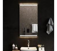 vidaXL Miroir de salle de bain à LED – Décoratif cosmétique maquillage – 50x90 cm