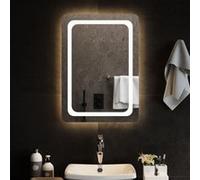 vidaXL Miroir de Salle de Bain à LED Décoratif Cosmétique Miroir de Courtoisie Miroir de Maquillage Toilette Maison Intérieur 50x70 cm miroir G
