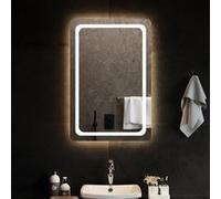 vidaXL Miroir de salle de bain à LED 60x90 cm