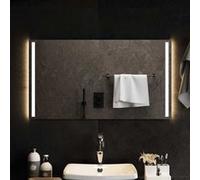 vidaXL Miroir de Salle de Bain à LED Miroir de Maquillage Lumineux Coiffeuse Cosmétique Décoration de Toilette Maison 151751 Blanc G