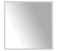 vidaXL Miroir de Salle de Bain à LED Mural Miroir de Maquillage Lumineux Coiffeuse Cosmétique Décoration Toilette Intérieur 60x60 cm