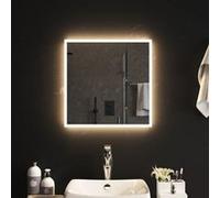 Miroir de Salle de Bain à LED 50x50 cm Maquillage Coiffeuse Toilette vidaXL