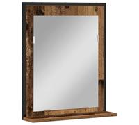 vidaXL Miroir de Salle de Bain avec Miroir Bois Ancien 50 x 12 x 60 cm, Rangement de Salle de Bain, Miroir rectangulaire, Armoire Murale, Style Rustique, Gain de Place, déco Durable