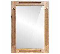 vidaXL Miroir de salle de bain avec miroir Marron 50 x 70 x 3 cm