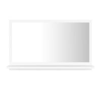 vidaXL Miroir de salle de bain Blanc en bois d'ingénierie 60 x 10,5 x 37 cm