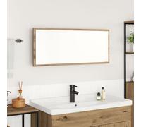 Vidaxl Miroir De Salle De Bain Chêne Artisan Bois D'ingénierie, Verre