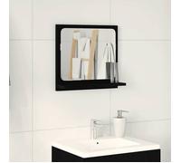 vidaXL Miroir de salle de bain en chêne noir 40 x 10 5 x 37 cm bois d'ingénierie 862524