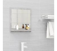 vidaXL Miroir de salle de bain Gris béton 40x10,5x37 cm Aggloméré