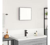 vidaXL Miroir de salle de bain LED Gris Sonoma 40x8.5x37 cm Bois reconstitué