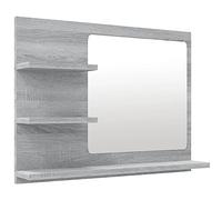 vidaXL Miroir de bain Sonoma gris 60x10,5x45 cm Bois d'ingénierie 815661