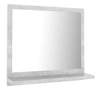 vidaXL Miroir de salle de bain Miroir de maquillage 40 x 10,5 x 37 cm Gris béton Bois d'ingénierie