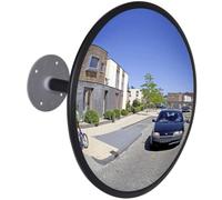 vidaXL Miroir convexe d'intérieur – Acrylique noir – Trafic / Sortie de garage