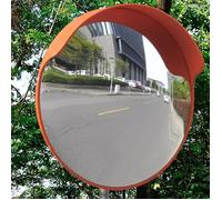 vidaXL Miroir de trafic convexe d'extérieur Plastique PC Orange 45 cm