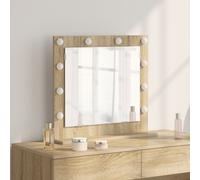 vidaXL Miroir de vanité Chêne de Sonoma Bois d'ingénierie 60 x 55 x 18 cm