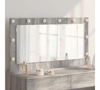 vidaXL Miroir de vanité Sonoma gris Panneau de particules, Verre