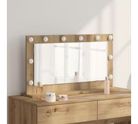 vidaXL Miroir de vanity Chêne artisanal Panneau de particules