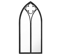 vidaXL Miroir Décoratif de Salon Décoration de Salle de Séjour Miroir Mural Suspendu Noir 70x30 cm Fer pour Utilisation à l'Intérieur