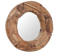 Teck Miroir Décoratif 80 cm Rond Miroir de Douche Miroir de Chambre vidaXL