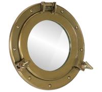 vidaXL Miroir en forme de hublot mural Ø30 cm aluminium et verre