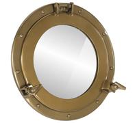 vidaXL Miroir hublot mural Ø38 cm Aluminium et verre