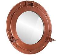 vidaXL Miroir en Forme de hublot Mural Ø38 cm Aluminium et Verre