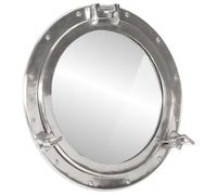 vidaXL Miroir en forme de hublot mural Ø50 cm aluminium et verre